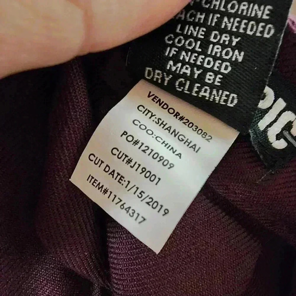 NWT Hot Topic Burgundy Cheer Pleated Striped Zipper Mini Skirt Small - Picture 11 of 11